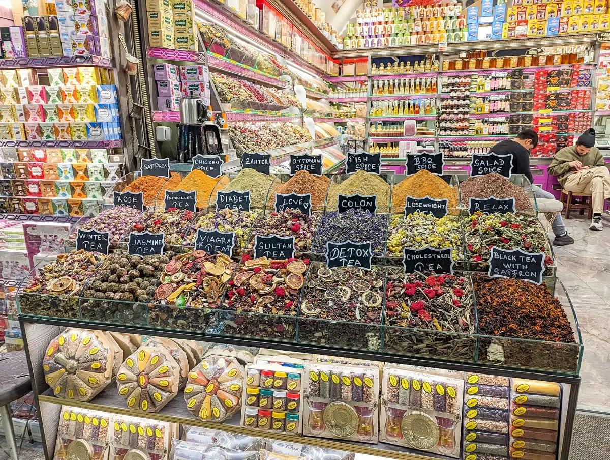 Spices and sweets in the Arasta Bazaar