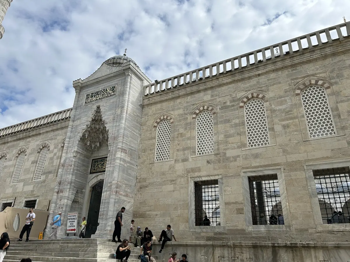 An entrance gate to the Sultan Ahmed Mosque