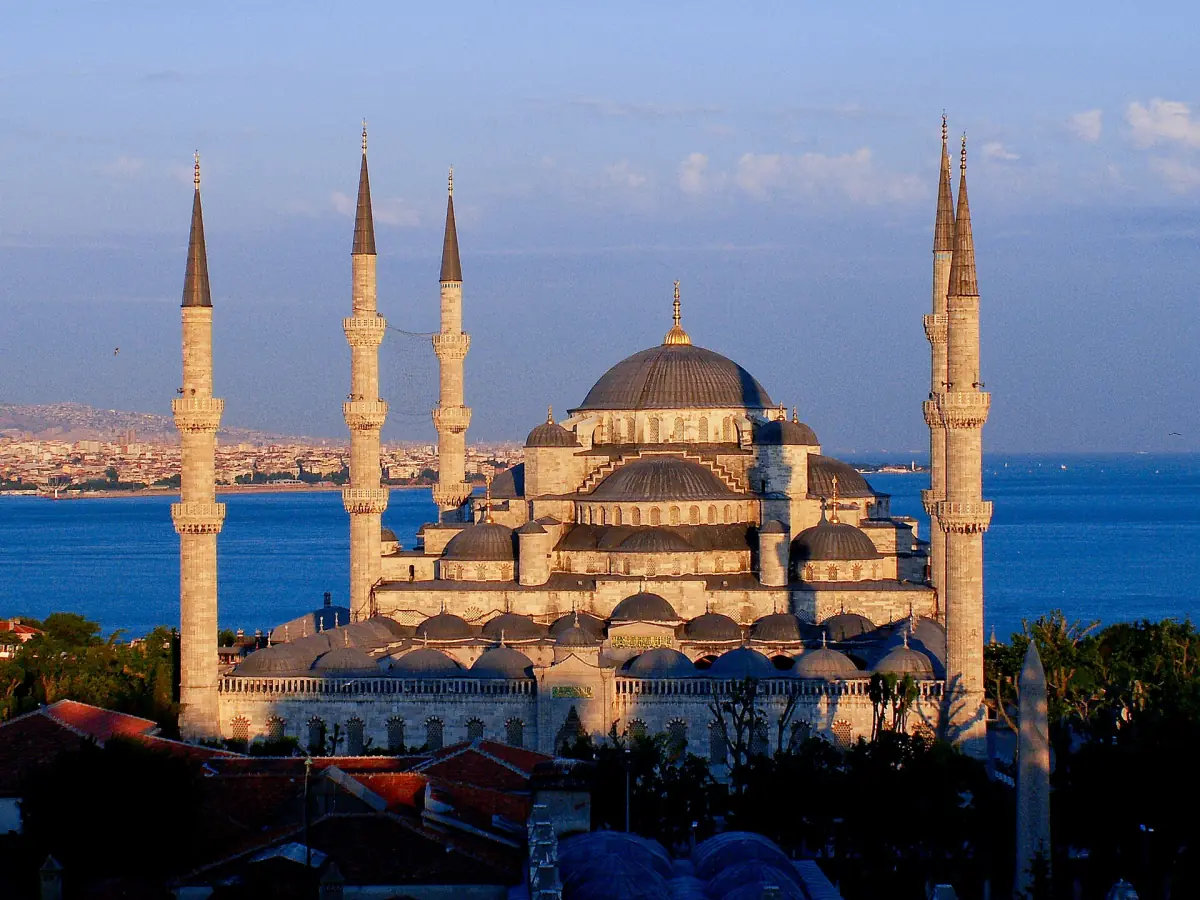 The Blue Mosque at sunset