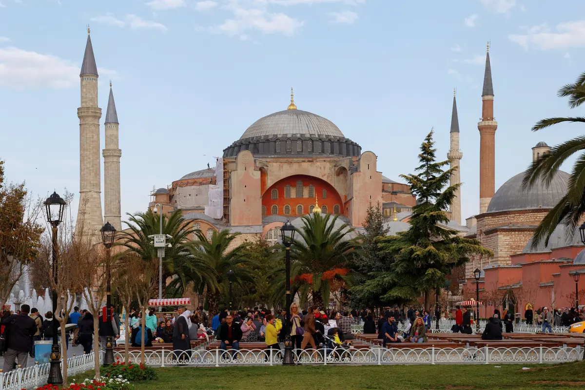 Hagia Sophia seen from Sultanahmet Park